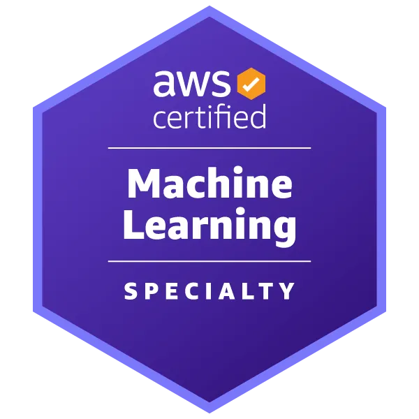 Official logo of AWS Certified Machine Learning Specialty